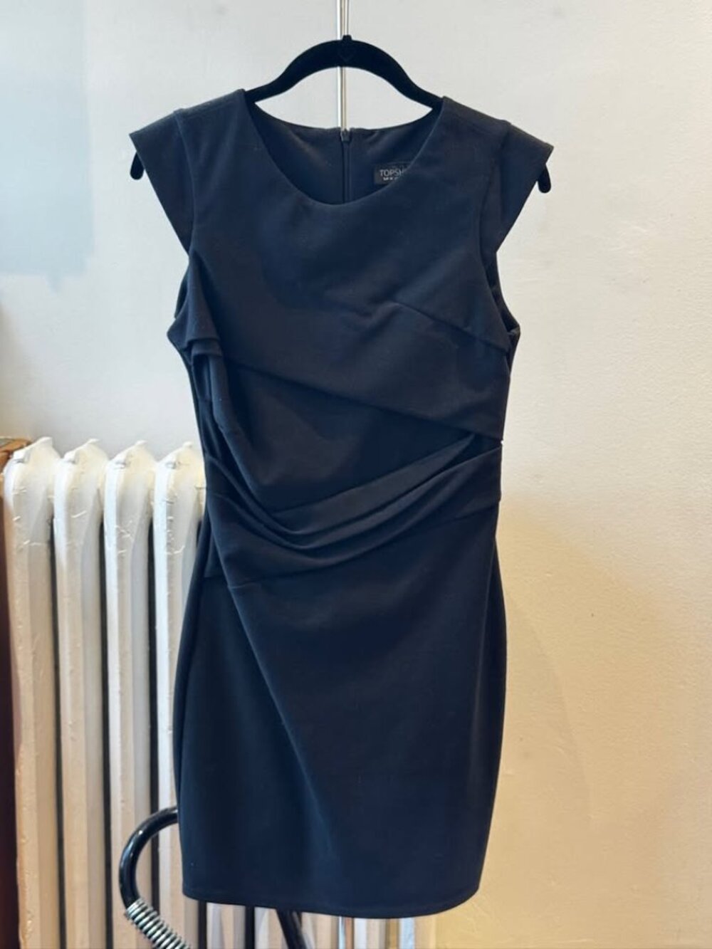 Topshop Black Bandage Layered Dress - Black